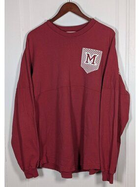 University Of Miami Ohio Red Hawks Spirit Jersey Women's Size Large Top Shirt